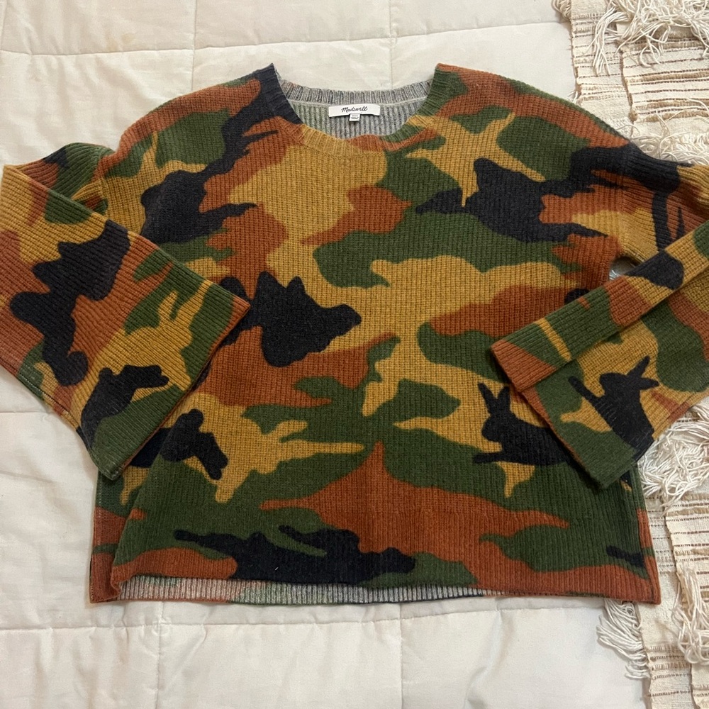 Madewell Camo Sweater